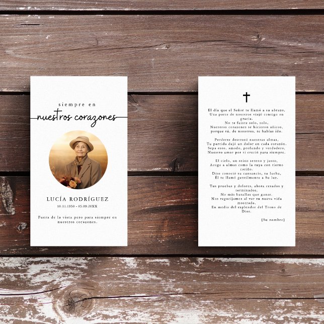 Siempre en nuestros Corazones - Oración fotográfic (Subido por el creador)