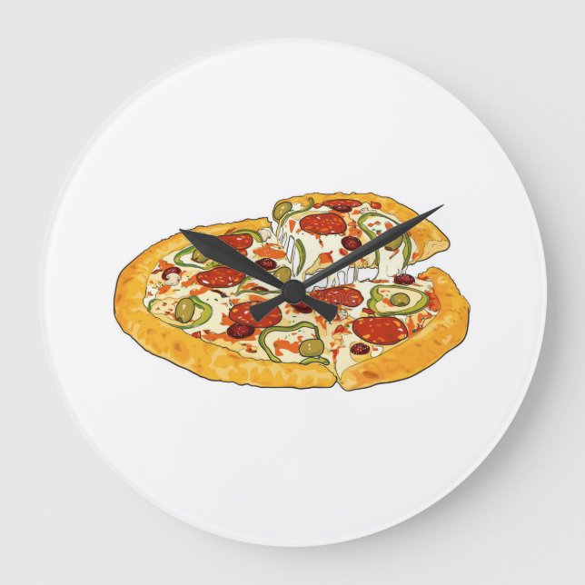 **SIEMPRE ES HORA DE RELOJ PIZZA** (Anverso)