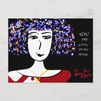 SIEMPRE ESTÁS EN MI MENTE - POSTAL