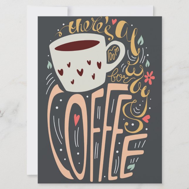 Siempre hay espacio para la tipografía del café (Anverso)