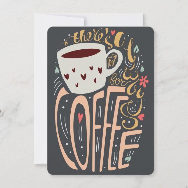 Siempre hay espacio para la tipografía del café (Anverso)