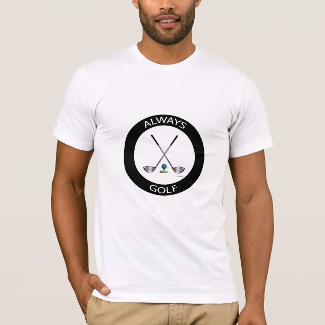 Siempre logotipo de GOLF Camisa Blanca Guay (Anverso)