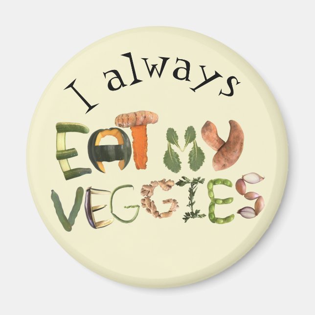 Siempre me como mi imán de verduras | Comer sano (Frente)