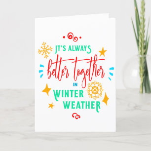 Siempre mejor juntos en Navidad del clima invernal