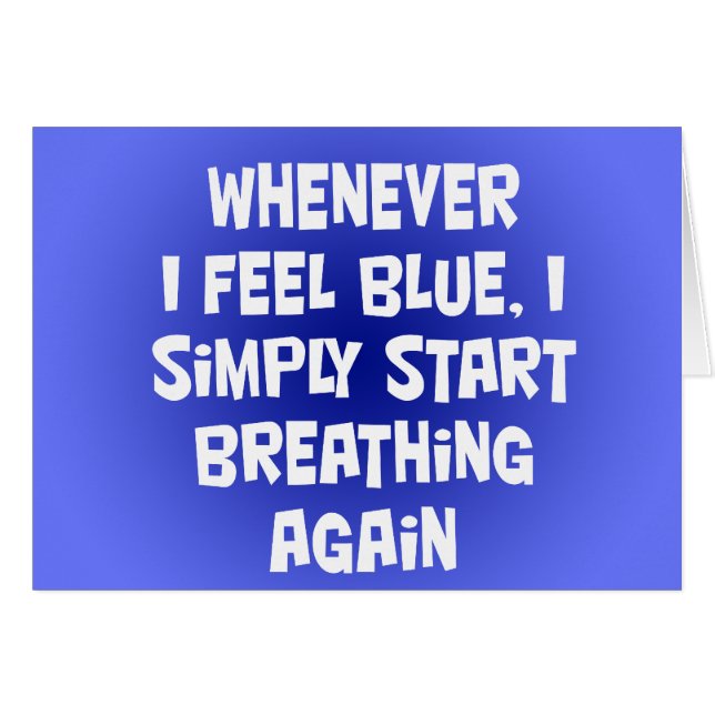 Siempre que sienta azul (Anverso (Horizontal))