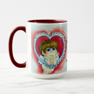 ¡Siempre soñando contigo, dulce San Valentín! Taza