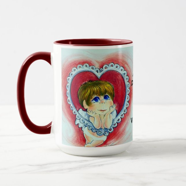 ¡Siempre soñando contigo, dulce San Valentín! Taza (Izquierda)