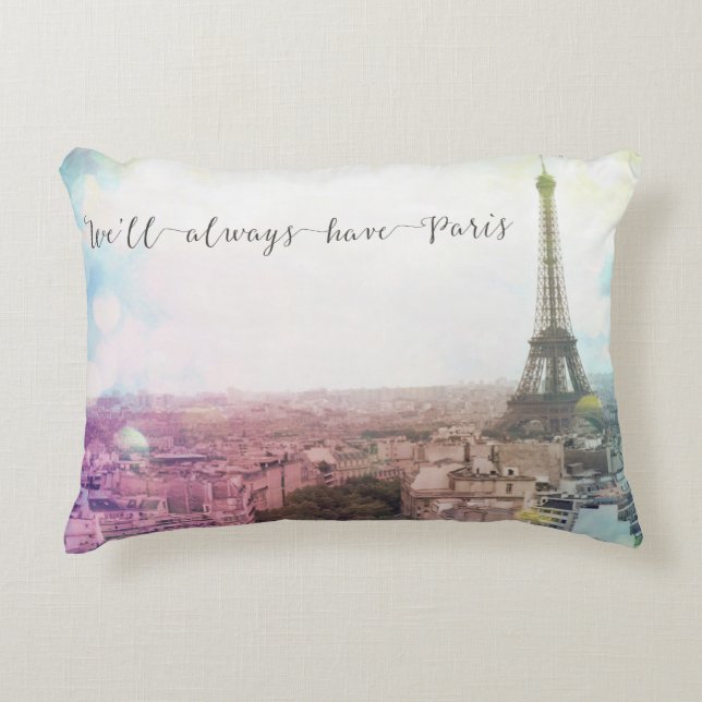 Siempre tendremos Almohada de acento parisino (Anverso)