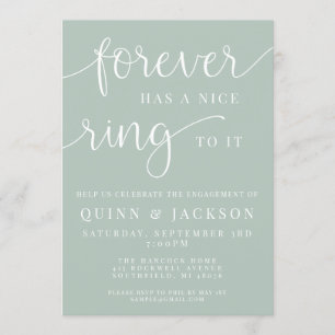 Siempre Tiene Un Buen Anillo Para La Invitación De