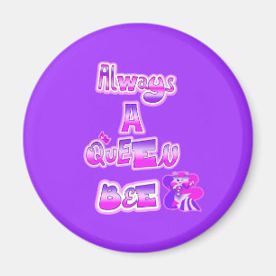 Siempre un imán púrpura de abejas reina