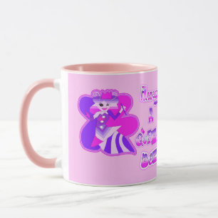 Siempre una abeja reina bebe taza rosa