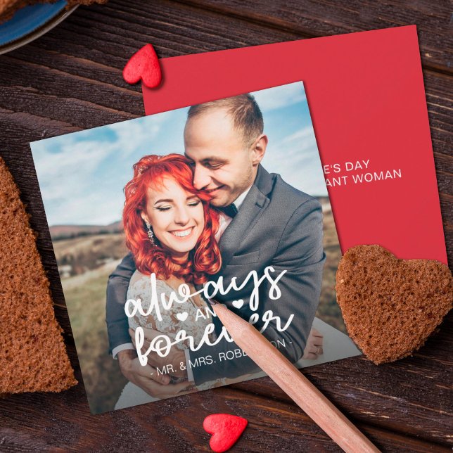 Siempre y para siempre pareja foto personalizado V (Subido por el creador)