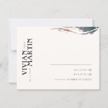 Siempre y para tarjetas RSVP de boda eterna
