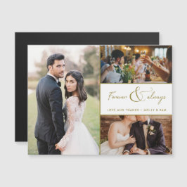Siempre y siempre Boda de fotos de oro gracias