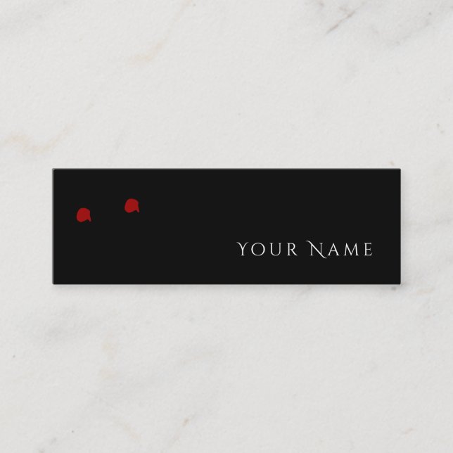 SIENDO BITEY Funny Vampire tarjeta de llamadas per (Anverso)