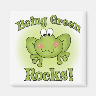 Siendo imán verde de las rocas