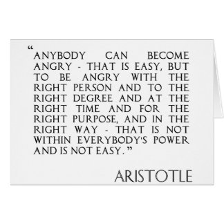 Siendo tarjeta enojada