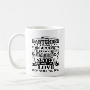 Siendo una taza del camarero