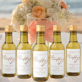 Sienna Brown Typography Boda Minimalista Mini