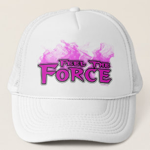 Sienta el gorra del rosa de la fuerza