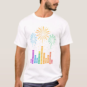 "Sienta el ritmo - Elegante camiseta de hombres am