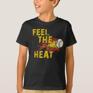 SIENTA LA CAMISETA DEL BÉISBOL DEL CALOR