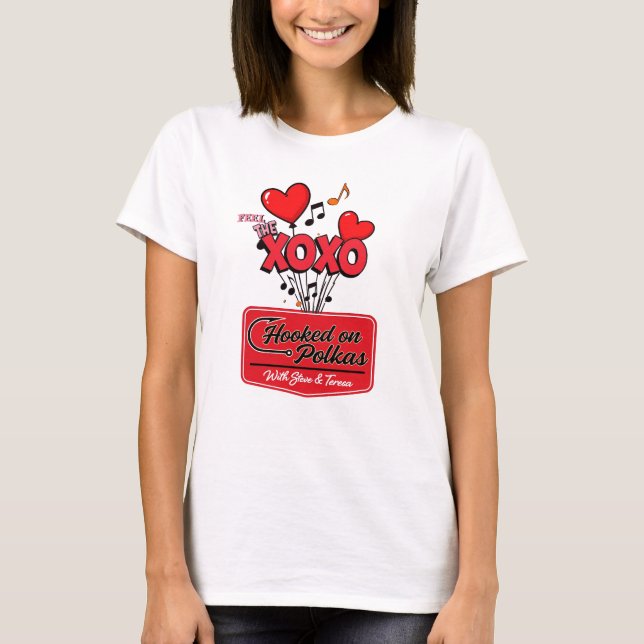 ¡Siente el AMOR! con la camiseta de Hooked on Polk (Anverso)