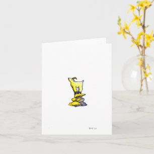 "Siente el sol", tarjeta de felicitación en blanco