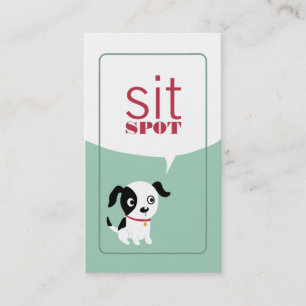 Siente las tarjetas de visita del punto