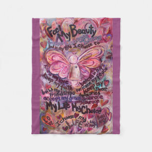Siente mis mantas de belleza Angel Chemo Fleece