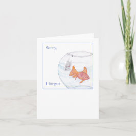 Siento haber olvidado la tarjeta atrasada