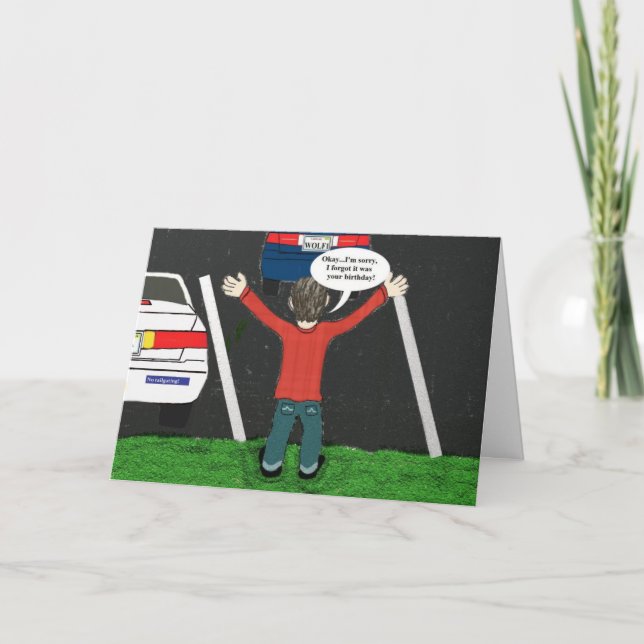 Siento haber olvidado tu tarjeta de cumpleaños (Anverso)