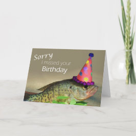 Siento haber perdido tu tarjeta de cumpleaños