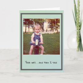 Siento la tarjeta de felicitación