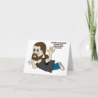 Siento que te vayas de la tarjeta