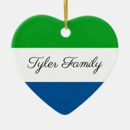 Sierra Leona| Ornamento navideño personalizado