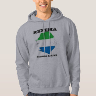 Sierra Leone, sudadera con capucha del mapa