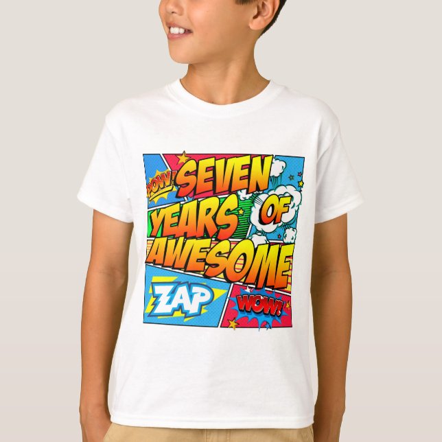 Siete años de asombrosa camiseta (Anverso)