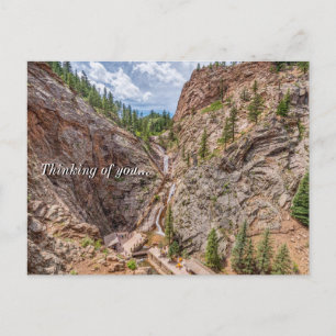 Siete Cascadas Colorado Tarjeta Postal Pensando en