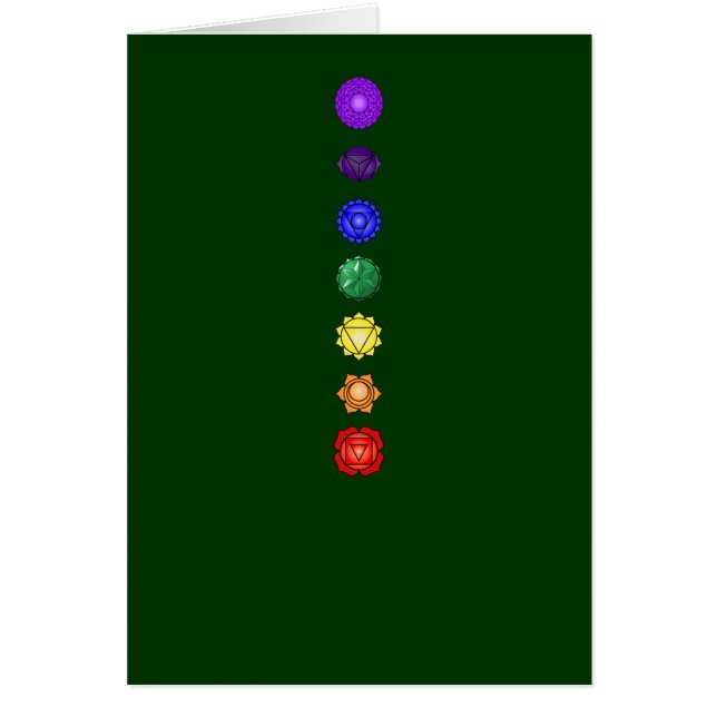 Siete chakras verticales (Frente)