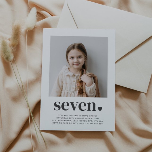 Siete corazones - Invitación al cumpleaños de la f (Subido por el creador)