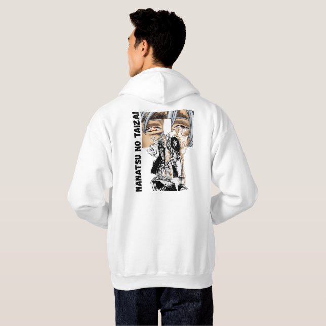 👑Siete Espadas Míticas | Sudadera con Capucha de  (Reverso completo)