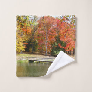 Siete Springs Fall Bridge III Paisaje de Otoño