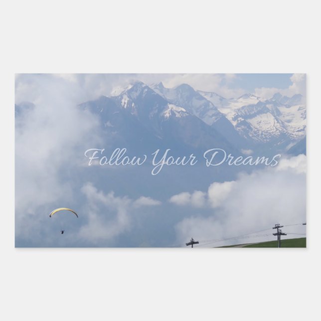 Siga a sus pegatinas personalizados de Dreams (Anverso)