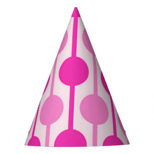 Siga al Gorra del Fiesta de puntos rosados