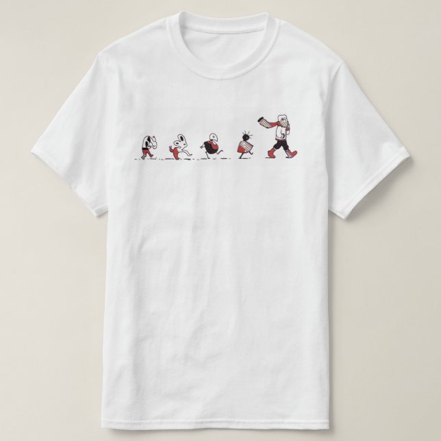Siga la camiseta del varón del líder (Diseño del anverso)