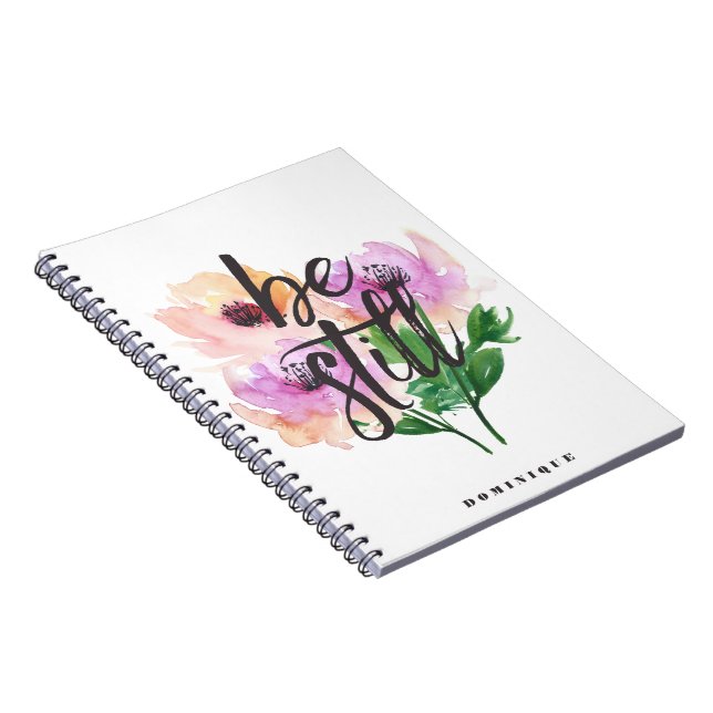 Siga siendo cuaderno personalizado las flores de (Lado Derecho)