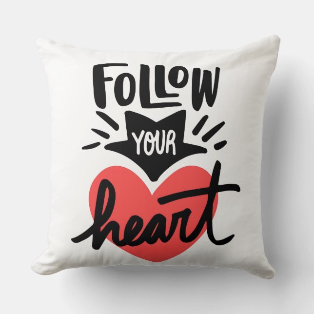 Siga su Cojín decorativo cardiaco (Anverso)