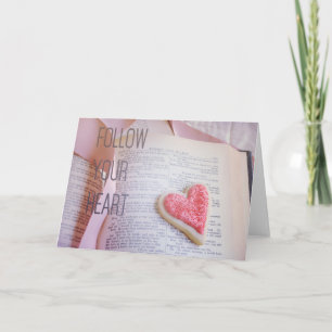 Siga su corazón  Tarjeta Shakespeare Love Greet