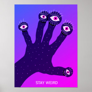 Sigan Extrañamente Divertidos Posters Psicodélicos
